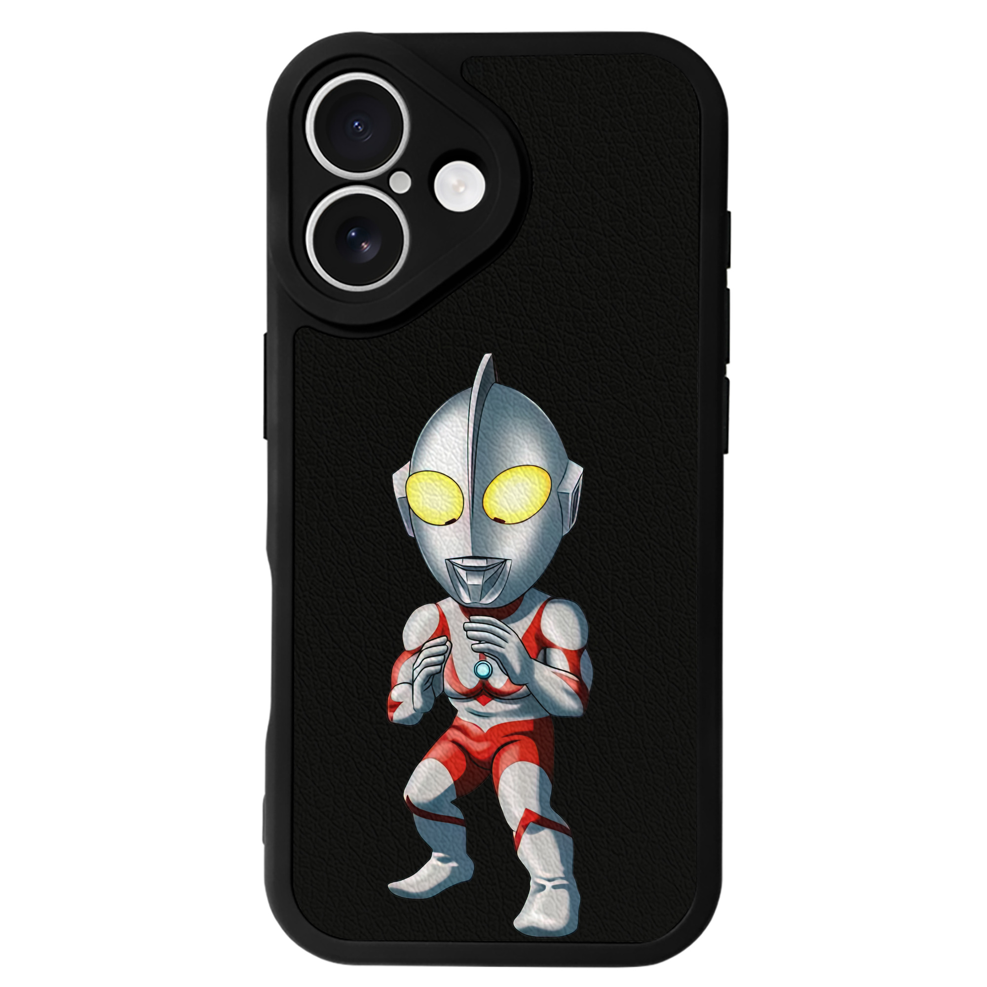 （画像用） ウルトラマン Ultraman 【iPhone 16シリーズ対応】シリコンスマホケース（レザー調） 材質：シリコン